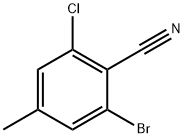 2-溴-6-氯-4-甲基苯氰 结构式
