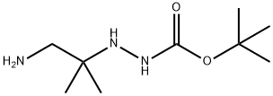 tert-Butyl 2-(1-Amino-2-methylpropan-2-yl)hydrazinecarboxylate 结构式