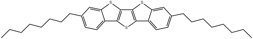 3,8-Dioctyl-thieno[3,2-b:4,5-b']bis[1]benzothiophene 结构式