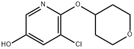 3-Pyridinol, 5-chloro-6-[(tetrahydro-2H-pyran-4-yl)oxy]- 结构式