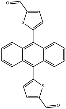 5,5-(蒽-9,10-二基)双(噻吩-2-甲醛) 结构式