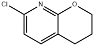7-氯-3,4-二氢-2H-吡喃并[2,3-B]吡啶 结构式