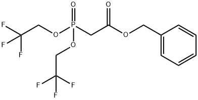 Acetic acid, 2-[bis(2,2,2-trifluoroethoxy)phosphinyl]-, phenylmethyl ester 结构式