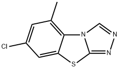3-CHLORO-5-METHYL-1,2, 4-TRIAZOLE [3,4-B][1,3] BENZOTHIAZOLE 结构式