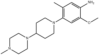 2-methoxy-5-methyl-4-(4-(4-methylpiperazin-1-yl)piperidin-1-yl)aniline 结构式