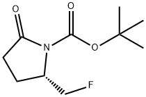 (S)-2-(氟甲基)-5-氧代吡咯烷-1-羧酸叔丁酯 结构式