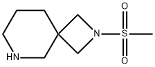 2-(甲磺酰基)-2,6-二氮杂螺[3.5]壬烷 结构式