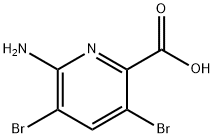 6-氨基-3,5-二溴吡啶 结构式