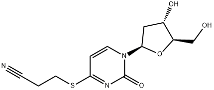 S4-(2-Cyanoethyl)-4-thio-2’-deoxyuridine 结构式