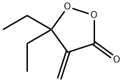 1,2-Dioxolan-3-one, 5,5-diethyl-4-methylene- 结构式