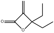 2-Oxetanone, 4,4-diethyl-3-methylene- 结构式