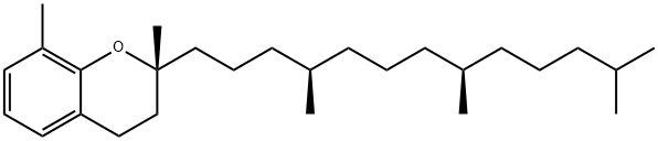 2H-1-Benzopyran, 3,4-dihydro-2,8-dimethyl-2-[(4R,8R)-4,8,12-trimethyltridecyl]-, (2R)- 结构式