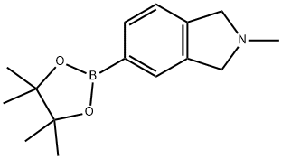 1H-Isoindole, 2,3-dihydro-2-methyl-5-(4,4,5,5-tetramethyl-1,3,2-dioxaborolan-2-yl)- 结构式