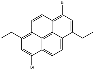 1,6-二溴-3,8-二乙基芘 结构式