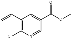 6-氯-5-乙烯基烟酸甲酯 结构式