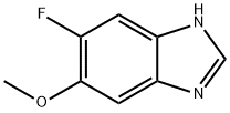 1H-Benzimidazole, 6-fluoro-5-methoxy- 结构式