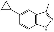 5-环丙基-3-碘-1H-吲唑 结构式