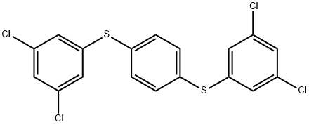 Benzene, 1,4-bis[(3,5-dichlorophenyl)thio]- 结构式