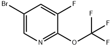 5-溴-3-氟-2-(三氟甲氧基)吡啶 结构式