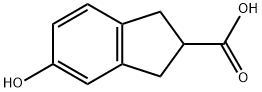 1H-Indene-2-carboxylic acid, 2,3-dihydro-5-hydroxy- 结构式