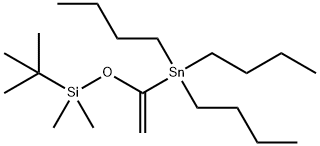 Stannane, tributyl[1-[[(1,1-dimethylethyl)dimethylsilyl]oxy]ethenyl]- 结构式