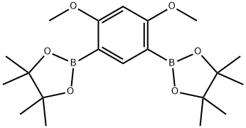 2,2'-(4,6-dimethoxy-1,3-phenylene)bis(4,4,5,5-tetramethyl-1,3,2-dioxaborolane) 结构式