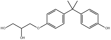 1,2-Propanediol, 3-[4-[1-(4-hydroxyphenyl)-1-methylethyl]phenoxy]- 结构式