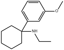 N-乙基-1-(3-甲氧基苯基)环已基胺盐酸盐 结构式
