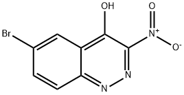 6-Bromo-3-nitro-cinnolin-4-ol 结构式