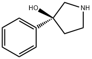 (S)-3-苯基吡咯烷-3-醇 结构式