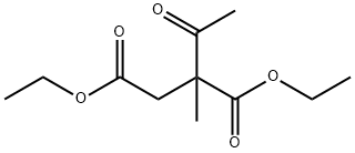 Butanedioic acid, 2-acetyl-2-methyl-, 1,4-diethyl ester 结构式