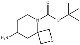 8-氨基-2-氧杂-5-氮杂螺[3.5]壬烷-5-羧酸叔丁酯 结构式