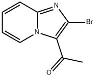 Ethanone, 1-(2-bromoimidazo[1,2-a]pyridin-3-yl)- 结构式