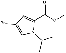 4-溴-1-异丙基-1H-吡咯-2-羧酸甲酯 结构式