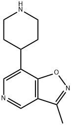 Isoxazolo[4,5-c]pyridine, 3-methyl-7-(4-piperidinyl)- 结构式