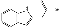 1H-Pyrrolo[3,2-c]pyridine-2-acetic acid 结构式