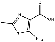 5-氨基-2-甲基-1H-咪唑-4-羧酸 结构式