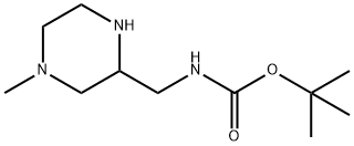 TERT-BUTYL N-[(4-METHYLPIPERAZIN-2-YL)METHYL]CARBAMATE 结构式