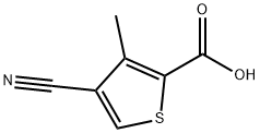 4-氰基-3-甲基噻吩-2-羧酸 结构式