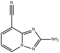 2-Amino-[1,2,4]triazolo[1,5-a]pyridine-8-carbonitrile 结构式