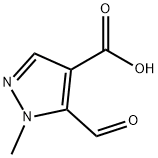 5-甲酰基-1-甲基-1H-吡唑-4-羧酸 结构式