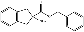 1H-Indene-2-carboxylic acid, 2-aMino-2,3-dihydro-, phenylMethyl ester 结构式