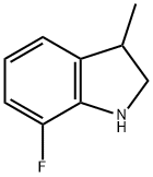 1H-Indole, 7-fluoro-2,3-dihydro-3-methyl- 结构式