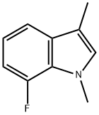 1H-Indole, 7-fluoro-1,3-dimethyl- 结构式