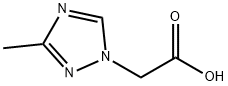 (3-甲基-[1,2,4]三唑-1-基)-乙酸 结构式