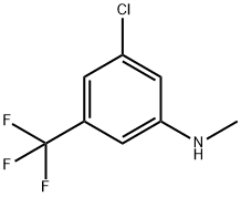 (3-Chloro-5-trifluoromethyl-phenyl)-methyl-amine 结构式