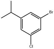 1-BRomo-3-chloro-5-(propan-2-yl)benzene 结构式