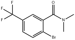 2-溴-N,N-二甲基-5-(三氟甲基)苯甲酰胺 结构式