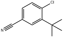 3-(叔丁基)-4-氯苯甲腈 结构式