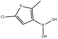 (5-氯-2-甲基噻吩-3-基)硼酸 结构式
